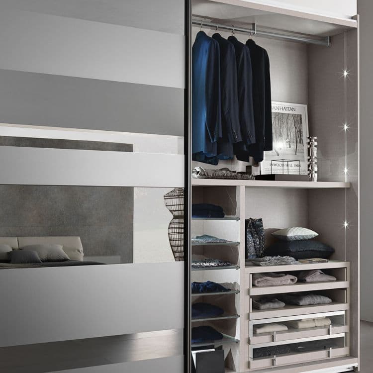 Where in a room is best to install built-in wardrobes?